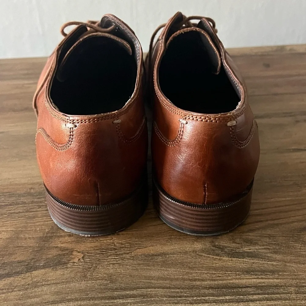 Cole Haan Men’s Jay Grand Cap Toe Oxfords Tan Leather Size 10
